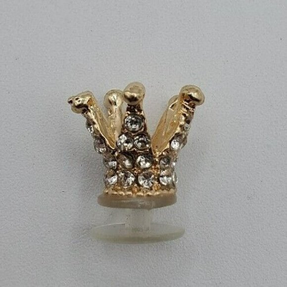 7 Pieces Bling Croc Charms, Barbie Luxury Rhinestones in Gold, white & Black - Picture 9 of 10